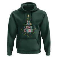 Jesus Christmas Hoodie Let Your Light Shine Matthew 5:16 - Wonder Print Shop