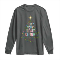 Jesus Christmas Long Sleeve Shirt Let Your Light Shine Matthew 5:16 - Wonder Print Shop