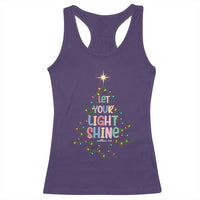 Jesus Christmas Racerback Tank Top Let Your Light Shine Matthew 5:16 - Wonder Print Shop