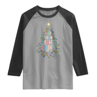 Jesus Christmas Raglan Shirt Let Your Light Shine Matthew 5:16 - Wonder Print Shop