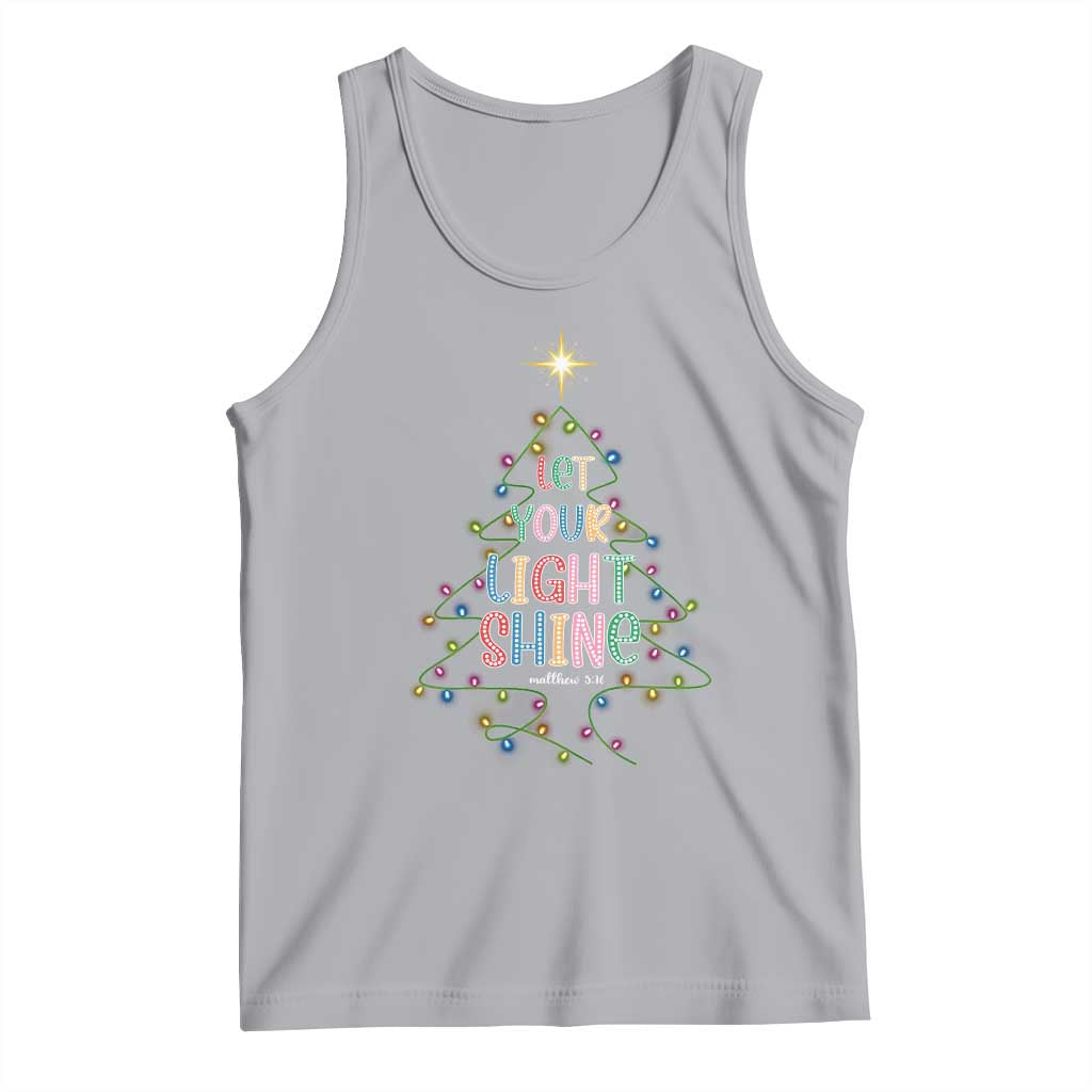 Jesus Christmas Tank Top Let Your Light Shine Matthew 5:16 - Wonder Print Shop