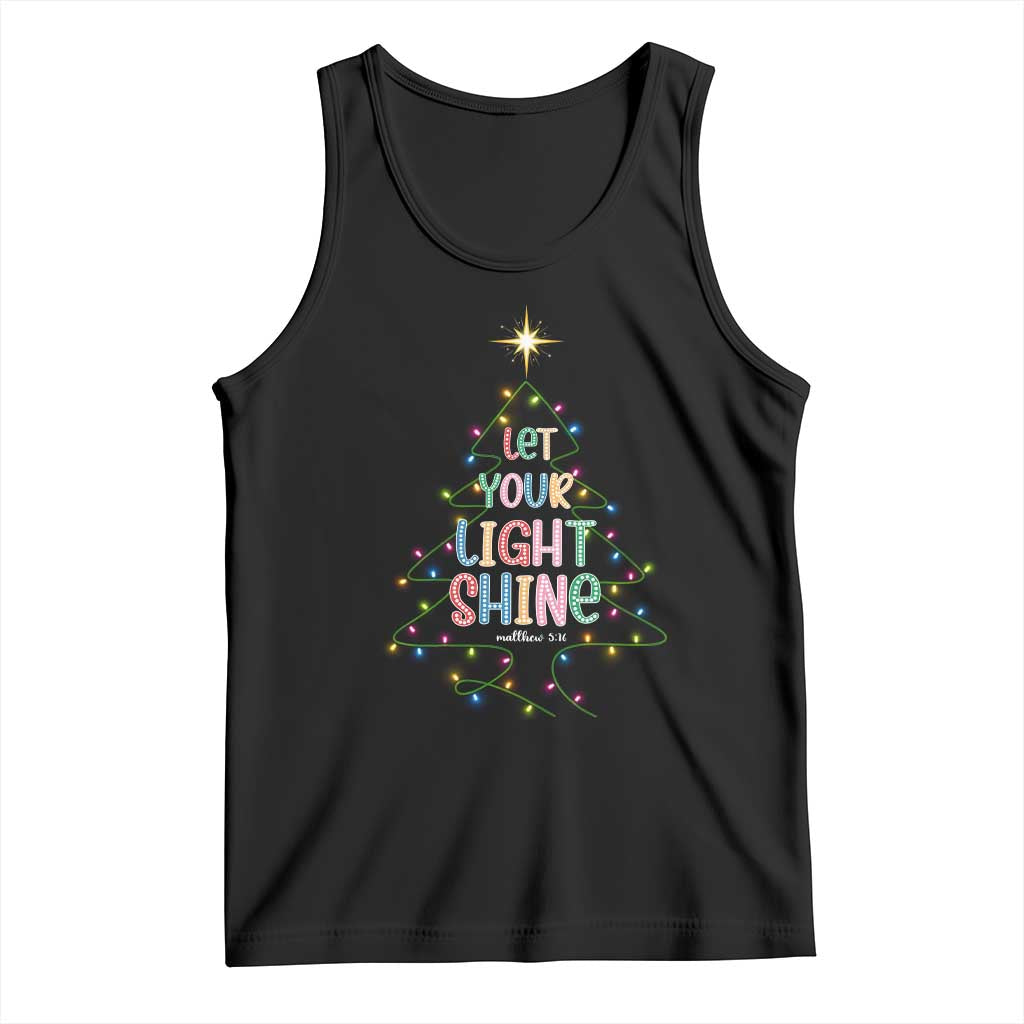 Jesus Christmas Tank Top Let Your Light Shine Matthew 5:16 - Wonder Print Shop