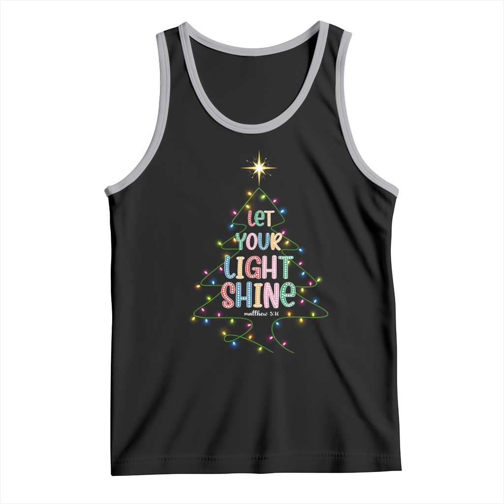 Jesus Christmas Tank Top Let Your Light Shine Matthew 5:16 - Wonder Print Shop