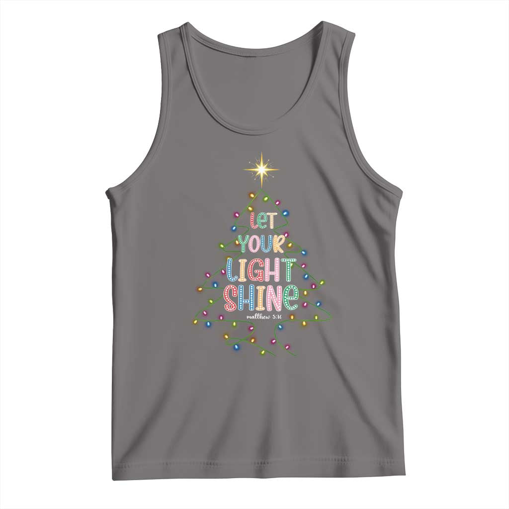 Jesus Christmas Tank Top Let Your Light Shine Matthew 5:16 - Wonder Print Shop