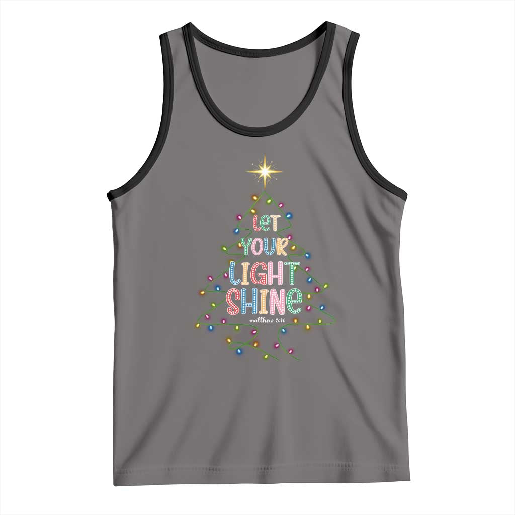 Jesus Christmas Tank Top Let Your Light Shine Matthew 5:16 - Wonder Print Shop