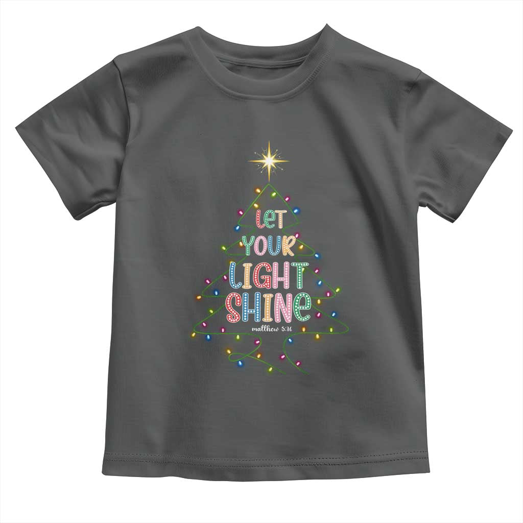 Jesus Christmas Toddler T Shirt Let Your Light Shine Matthew 5:16 - Wonder Print Shop