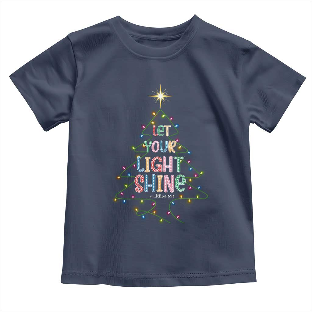Jesus Christmas Toddler T Shirt Let Your Light Shine Matthew 5:16 - Wonder Print Shop