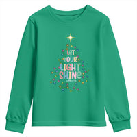 Jesus Christmas Youth Sweatshirt Let Your Light Shine Matthew 5:16 - Wonder Print Shop