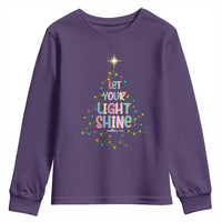 Jesus Christmas Youth Sweatshirt Let Your Light Shine Matthew 5:16 - Wonder Print Shop