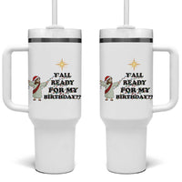 Funny Jesus Christmas Tumbler With Handle Are You All Ready For My Birthday - Wonder Print Shop