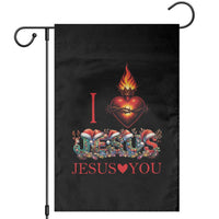 Jesus Christian Christmas Garden Flag Cross Bible Verse Faith Love - Wonder Print Shop