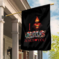 Jesus Christian Christmas Garden Flag Cross Bible Verse Faith Love - Wonder Print Shop