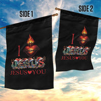 Jesus Christian Christmas Garden Flag Cross Bible Verse Faith Love - Wonder Print Shop