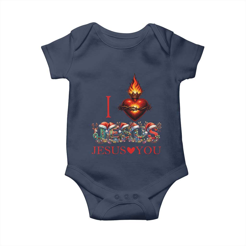 Jesus Christian Christmas Baby Onesie Cross Bible Verse Faith Love - Wonder Print Shop
