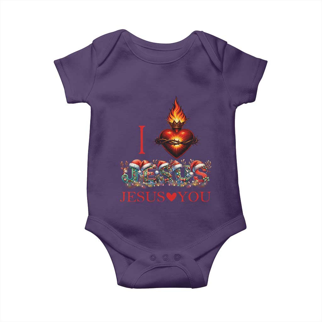 Jesus Christian Christmas Baby Onesie Cross Bible Verse Faith Love - Wonder Print Shop