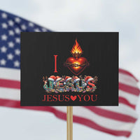 Jesus Christian Christmas Protest Sign Cross Bible Verse Faith Love - Wonder Print Shop