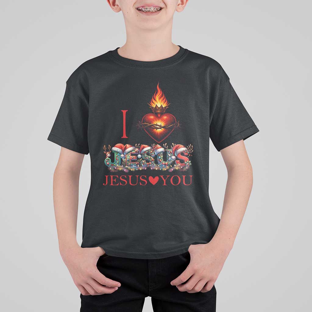 Jesus Christian Christmas T Shirt For Kid Cross Bible Verse Faith Love - Wonder Print Shop