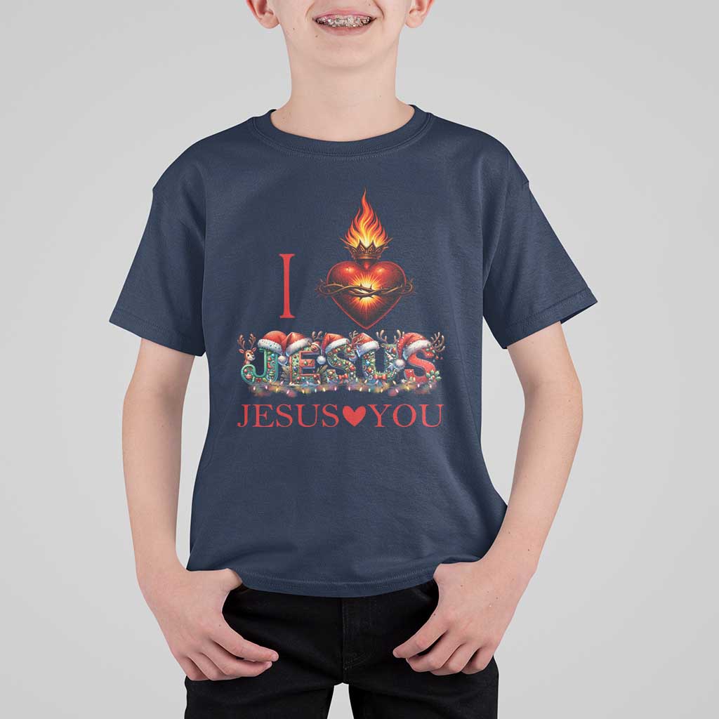 Jesus Christian Christmas T Shirt For Kid Cross Bible Verse Faith Love - Wonder Print Shop
