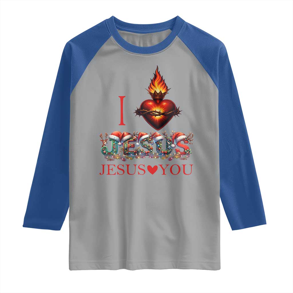 Jesus Christian Christmas Raglan Shirt Cross Bible Verse Faith Love - Wonder Print Shop
