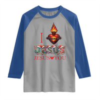 Jesus Christian Christmas Raglan Shirt Cross Bible Verse Faith Love - Wonder Print Shop