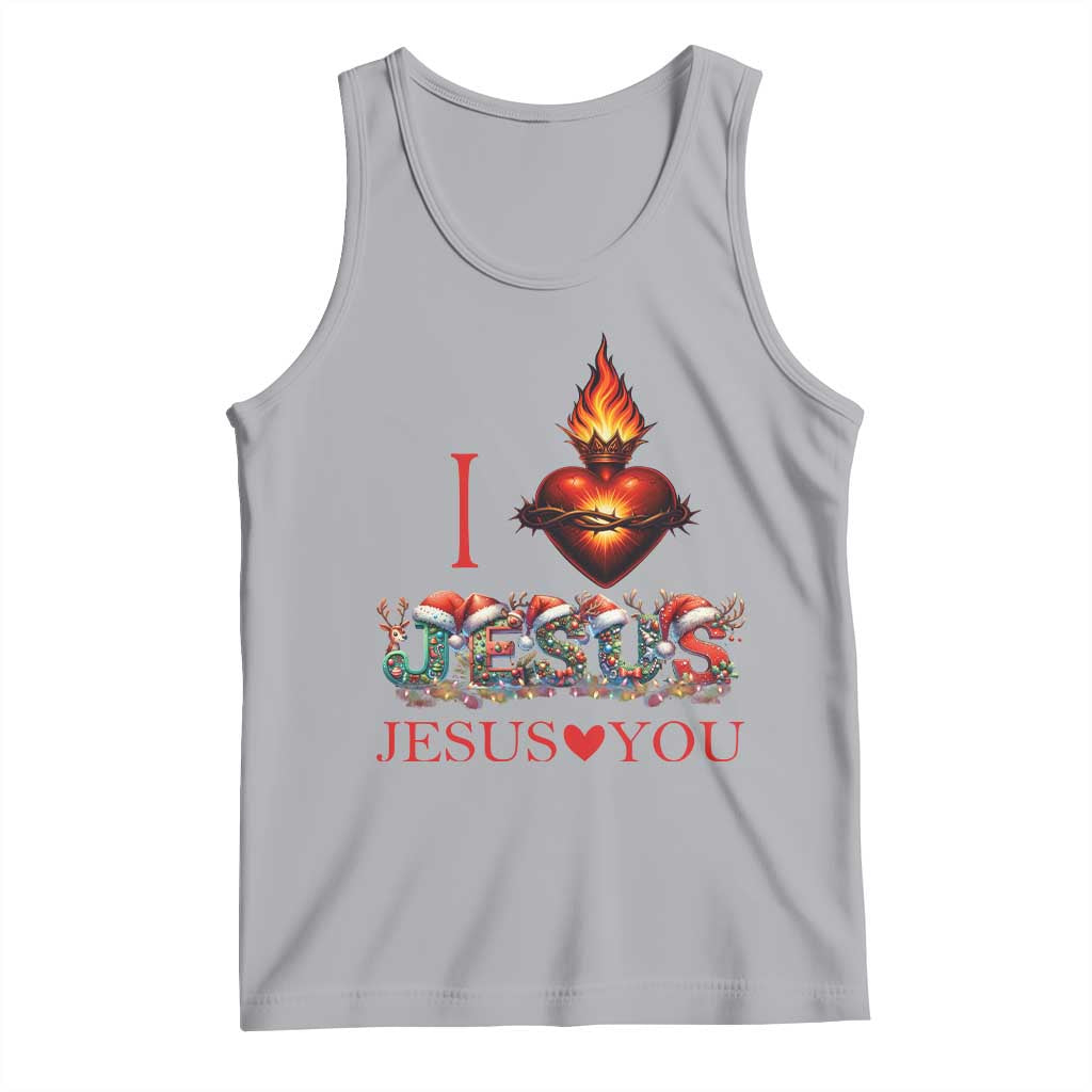 Jesus Christian Christmas Tank Top Cross Bible Verse Faith Love - Wonder Print Shop