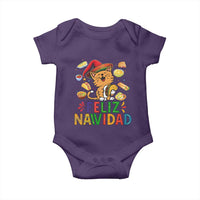 Funny Mexican Cat Christmas Baby Onesie Feliz Navidad Sombrero Kitty Xmas - Wonder Print Shop
