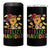 Funny Mexican Cat Christmas 4 in 1 Can Cooler Tumbler Feliz Navidad Sombrero Kitty Xmas - Wonder Print Shop
