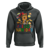 Funny Mexican Cat Christmas Hoodie Feliz Navidad Sombrero Kitty Xmas - Wonder Print Shop