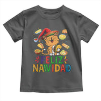 Funny Mexican Cat Christmas Toddler T Shirt Feliz Navidad Sombrero Kitty Xmas - Wonder Print Shop