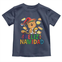Funny Mexican Cat Christmas Toddler T Shirt Feliz Navidad Sombrero Kitty Xmas - Wonder Print Shop