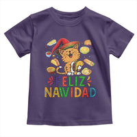 Funny Mexican Cat Christmas Toddler T Shirt Feliz Navidad Sombrero Kitty Xmas - Wonder Print Shop