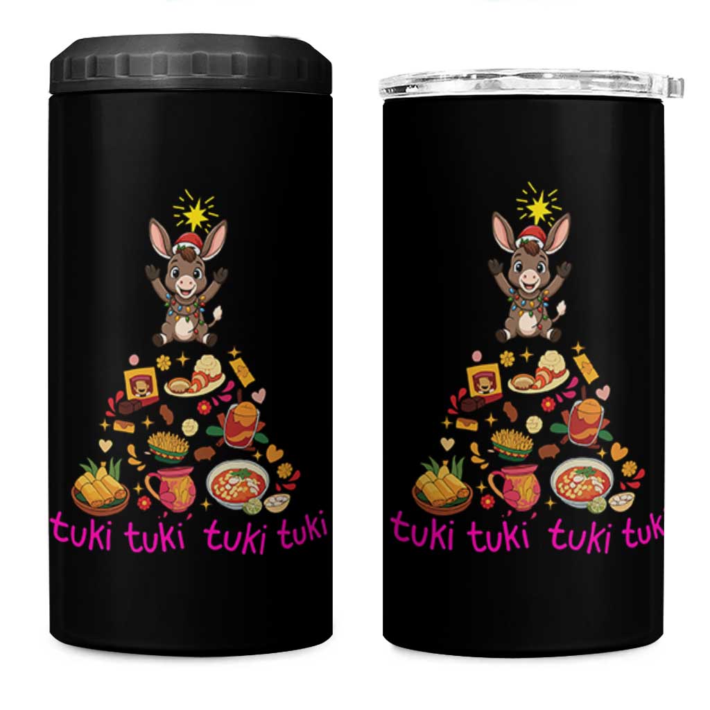 Mi Burrito Sabanero 4 in 1 Can Cooler Tumbler Donkey Mexican Christmas - Wonder Print Shop
