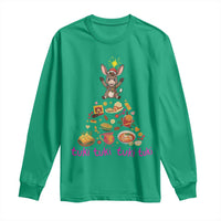 Mi Burrito Sabanero Long Sleeve Shirt Donkey Mexican Christmas - Wonder Print Shop