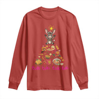 Mi Burrito Sabanero Long Sleeve Shirt Donkey Mexican Christmas - Wonder Print Shop