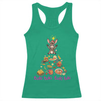 Mi Burrito Sabanero Racerback Tank Top Donkey Mexican Christmas - Wonder Print Shop