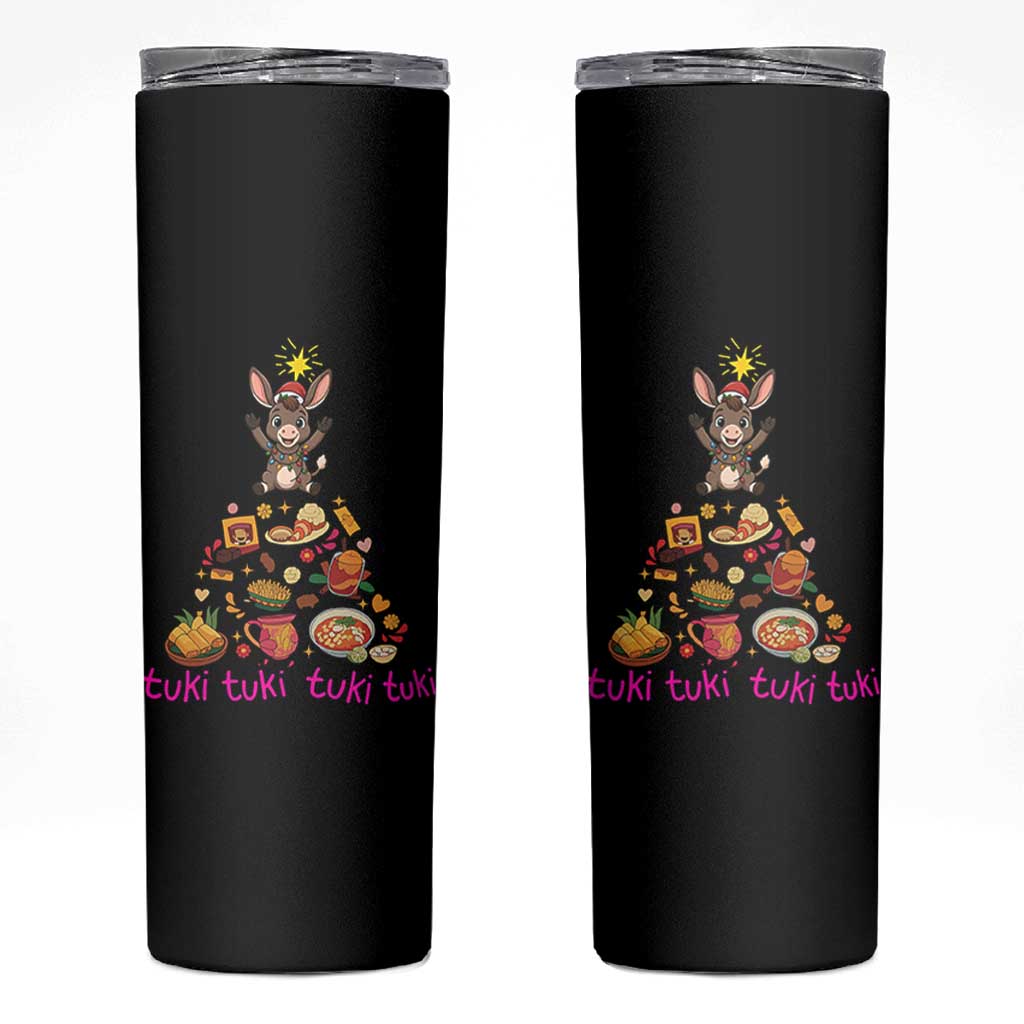 Mi Burrito Sabanero Skinny Tumbler Donkey Mexican Christmas - Wonder Print Shop