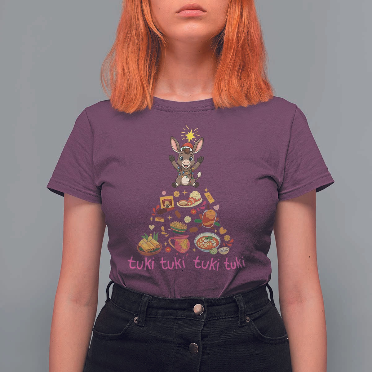 Mi Burrito Sabanero T Shirt For Women Donkey Mexican Christmas - Wonder Print Shop