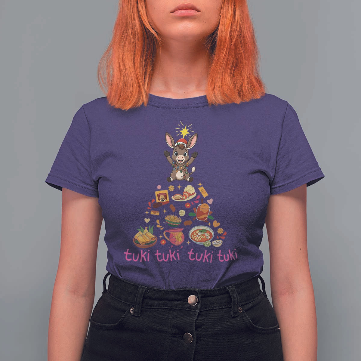 Mi Burrito Sabanero T Shirt For Women Donkey Mexican Christmas - Wonder Print Shop