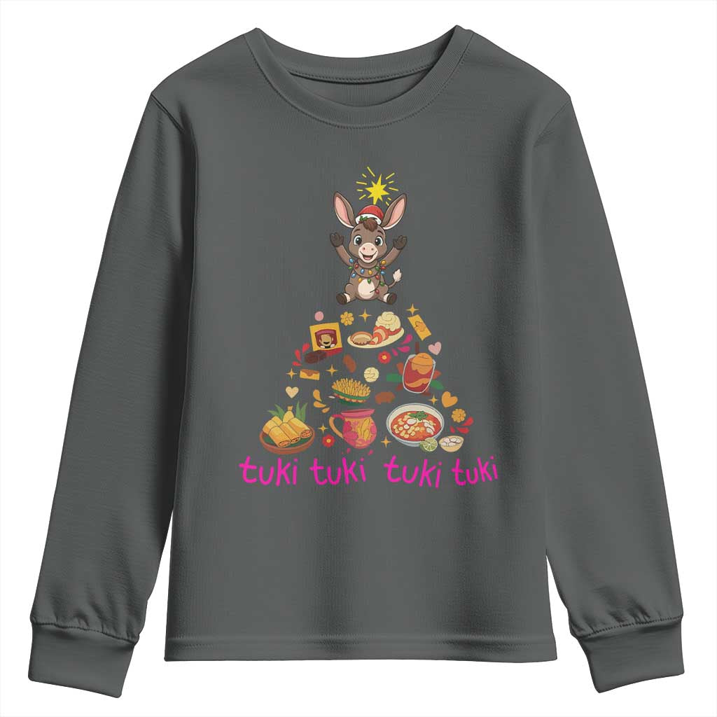 Mi Burrito Sabanero Youth Sweatshirt Donkey Mexican Christmas - Wonder Print Shop