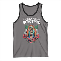 Our Lady of Guadalupe Tank Top Virgin Mary Mexican Flag - Wonder Print Shop