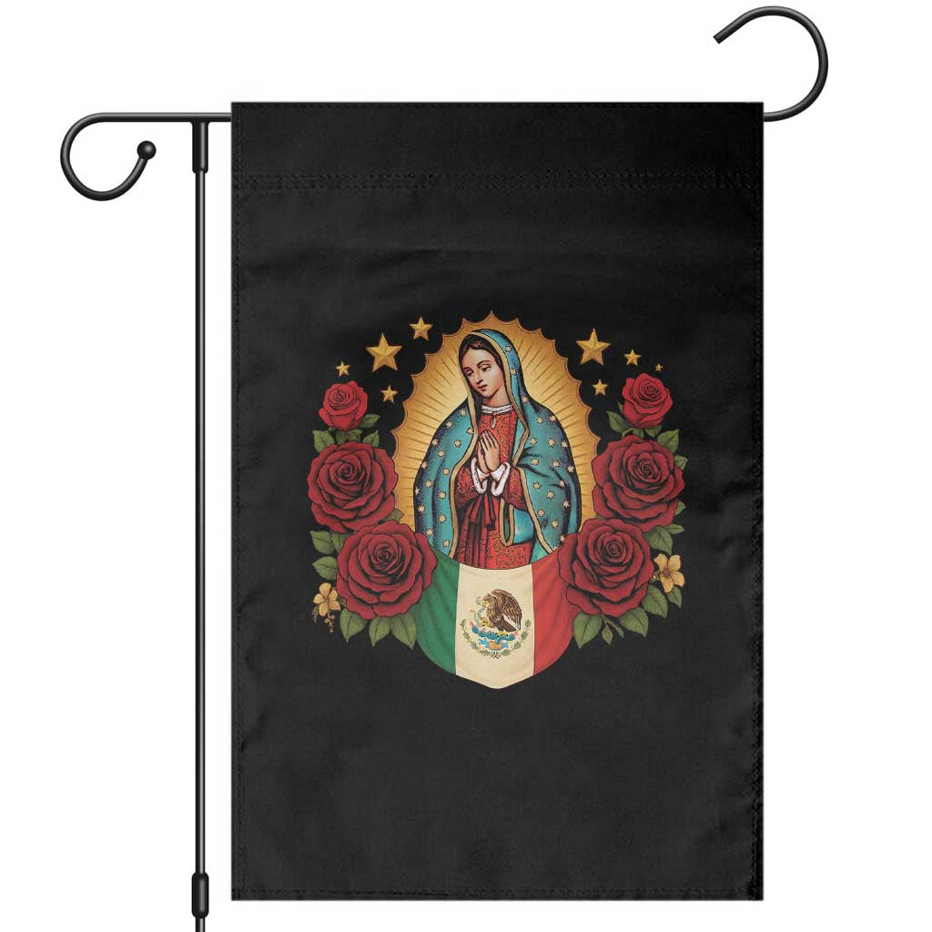 Our Lady of Guadalupe Mexican Flag Garden Flag - Wonder Print Shop