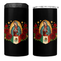 Our Lady of Guadalupe Mexican Flag 4 in 1 Can Cooler Tumbler - Wonder Print Shop