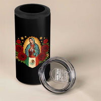 Our Lady of Guadalupe Mexican Flag 4 in 1 Can Cooler Tumbler - Wonder Print Shop