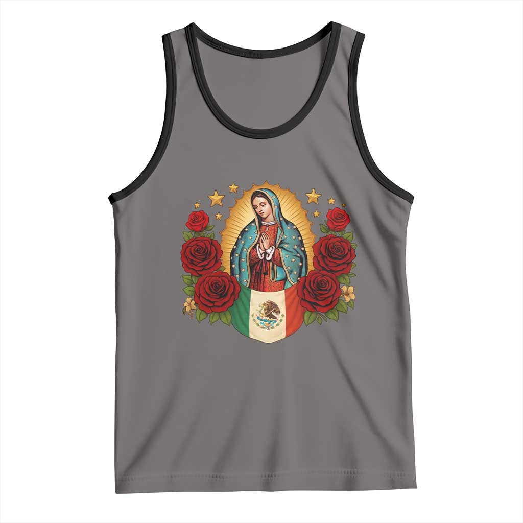 Our Lady of Guadalupe Mexican Flag Tank Top - Wonder Print Shop