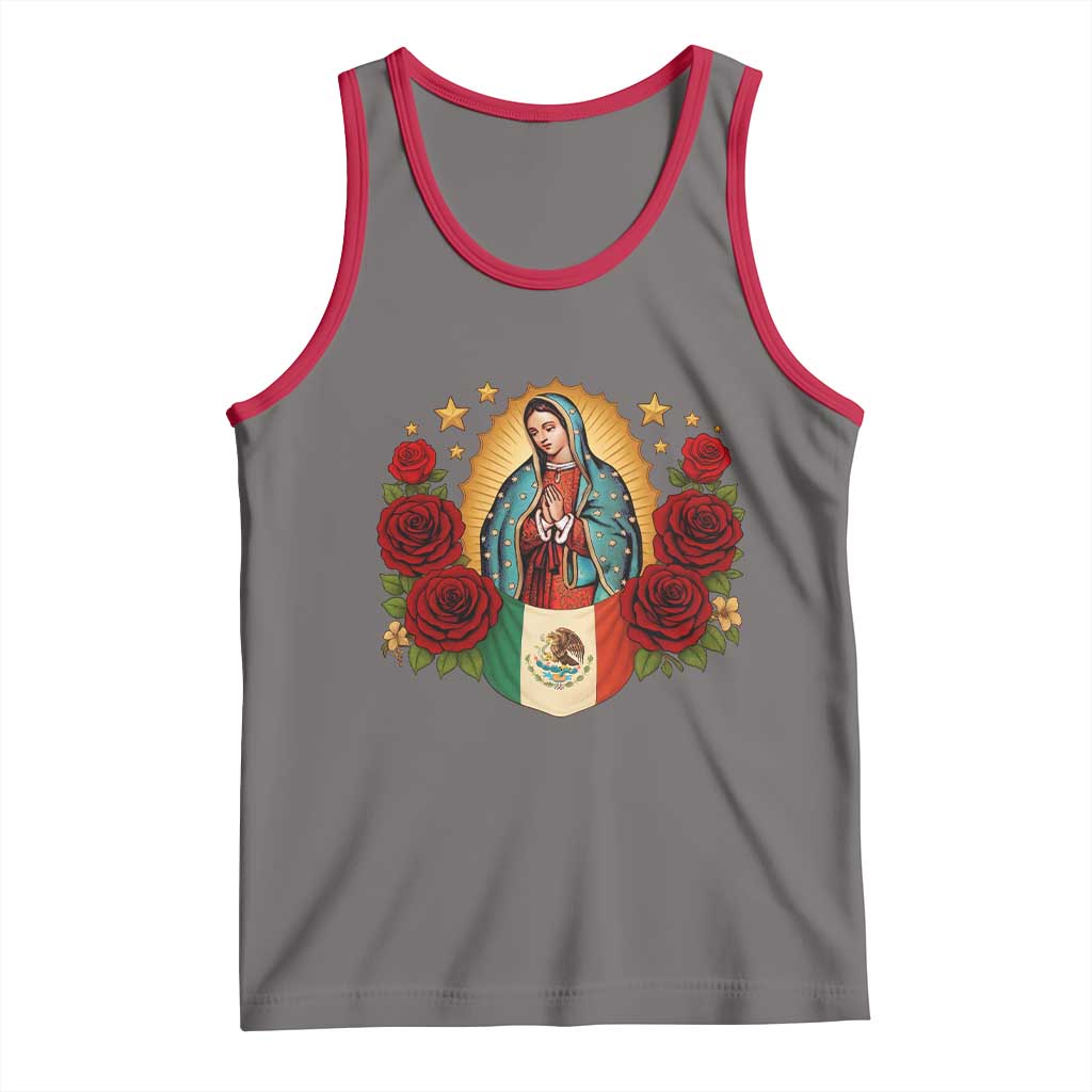 Our Lady of Guadalupe Mexican Flag Tank Top - Wonder Print Shop