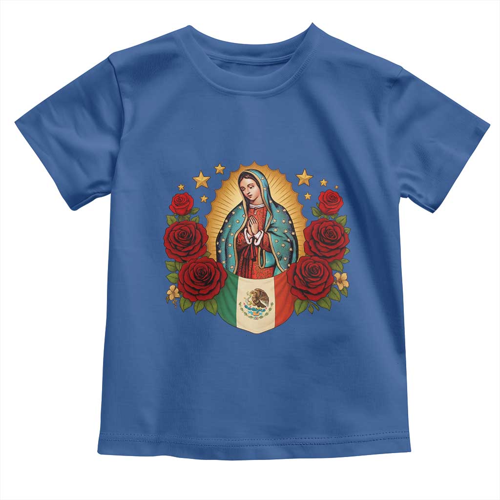 Our Lady of Guadalupe Mexican Flag Toddler T Shirt - Wonder Print Shop