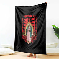 Our Lady of Guadalupe Throw Blanket Saint Virgin Mary Mexican - Wonder Print Shop