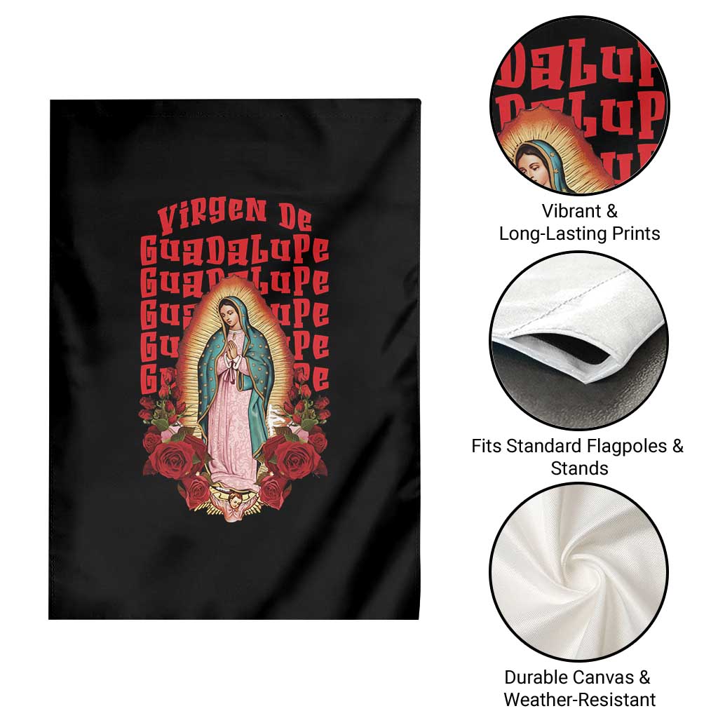 Our Lady of Guadalupe Garden Flag Saint Virgin Mary Mexican - Wonder Print Shop