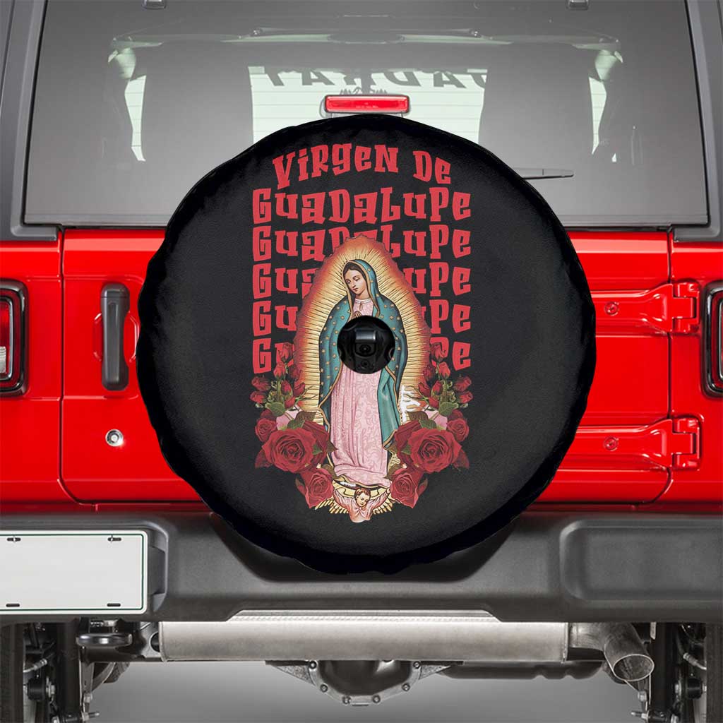 Our Lady of Guadalupe Spare Tire Cover Saint Virgin Mary Mexican - Wonder Print Shop