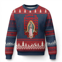 Our Lady of Guadalupe Ugly Christmas Sweater Saint Virgin Mary Mexican - Wonder Print Shop